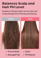 A'PIEU RASPBERRY VINEGAR HAIR MIST (3.55 fl oz) Scalp Hair Care Mist, Hair Perfume, Frizz-free, Refreshing Floral Scent All Day, Non-sticky