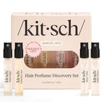Kitsch Hair Perfume For Women (Discovery Set) - Pistachio Latte, Warm Sugar, Sheer Violet & Amber Waves - Patented Odor-Eliminating Technology, Hair Spray and Body Mist - 4 x 1.5mL