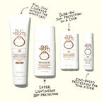 Sun Bum Mineral SPF 50 Face Stick Sunscreen - Water-Resistant Broad Spectrum Sunscreen with Vitamin E - Hawaii 104 Act Compliant (Made without Octinoxate & Oxybenzone) - Travel Size 0.45 oz