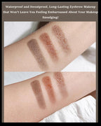 Eyebrow Powder Makeup Kit for Women,2 Colors Eye Brow Powder Waterproof Tinting Palette Long-Lasting,Taupe Brown Brow Fill&Sculpt Natural Eyebrow Contour for Sparse Brow with Brow Brush &Razor-02