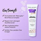Marc Anthony Repairing Shampoo, Repair Bond +Rescuplex - Repairs, Strengthens & Maintains Bonds within Hair - Eliminates Frizz, Flyaways & Reduce Breakage - Dry & Damaged, Professional Treatment