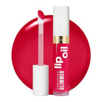 REVLON Super Lustrous Glimmer Lip Oil, Moisturizing & Tinted, Shiny Finish, Made with Plant-Based Squalane, 009 Boiling Point, 0.13 fl oz
