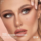 Kaely Powder Eyeshadow Quad, Natural Nude Shimmer Eyeshadow Palette Makeup, Neutral Eye Shadow Palette for Older Women Pigmented Waterproof, sombras para ojos, Blendable, Cruelty-free, 01