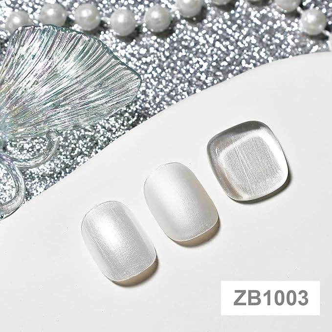 16.5ml White Glitter Nail Polish Large Volume Quick Dry Nail Polish, Long Lasting Shine, Fingernail Toenail Nail Art DIY Home Travel Nail Art Gift