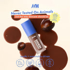 Handmade Heroes 100% Natural Vegan Lip Oil with Squalane Non-Sticky Lip Gloss Moisturizing, Shiny, Nourishing Korean Lip Gloss - Caramel Chestnut