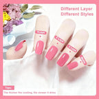16.5ml Pink Nail Polish Large Volume Quick Drying Nail Polish, Fast Drying and Long Lasting Color Nail Art DIY Home Manicure Gift for Women