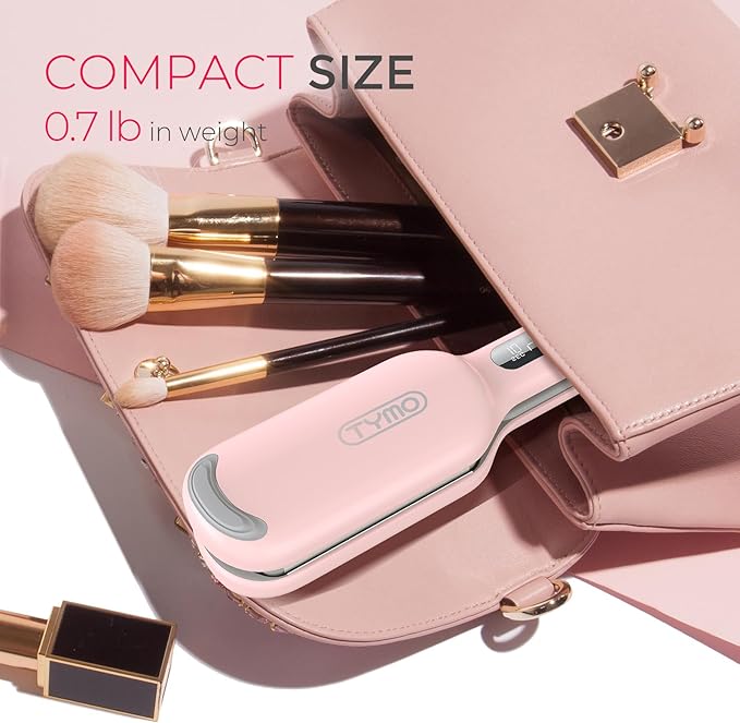 Curling Iron Hair Crimper Waver - TYMO ROVY Beach Waves Curling Wand, Ionic Deep Waver Hair Curler Tool with Ceramic 3 Barrel for Women, Dual Voltage, Anti-Scald, Easy to Use, Pink, 1 Inch