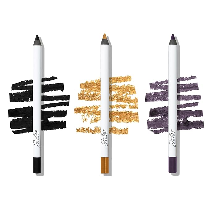 Julep When Pencil Met Gel Eyeliner Trio – Blackest Black, Sunset Gold, 17 Smoky Plum – Long-Lasting, Smudge-Proof Gel Eyeliner