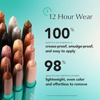 Thrive Causemetics Brilliant Eye Brightener Shimmer Classic Eyeshadow Stick Bundle, 3 Shades, Waterproof & Crease Proof Cream to Powder Long Lasting Formula, 3 Shadow Sticks & Confetti Makeup Bag