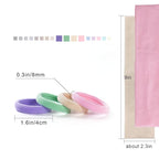 72PCS Hair Ties No Damage & Ponytail Holders,Hair Bands for Women's Hair, Nylon Hair Elastics Set(1.6in Spring)