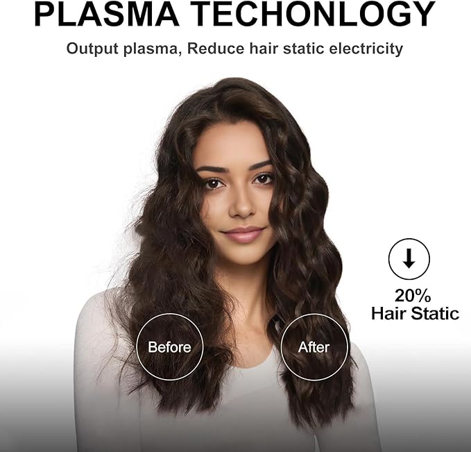 ZPP Hair Dryer, Professional High-Speed Ionic Blow Dryer, 110000 RPM Brushless Motor High Speed Motor for Fast Drying Low Noise Thermo-Control Hairdryer for Travel Women Men