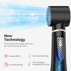 5 in 1 Blow Dryer Brush Set, 1000W Professional Hot Air Styler, Ionic Hair Dryer Brush, 3 Heat Settings, Auto Curling, Fast Drying, Ideal Hair Styling Tools Gift for Women (Black Gold)