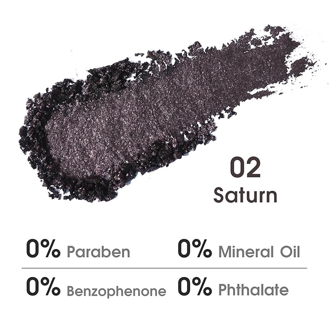 UCANBE Saturn Single Eyeshadow Palette, Highly Pigmented Glitter Eye Shadow Powder, Professional Long-Lasting Waterproof Makeup Palette