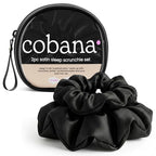 Cobana Satin Sleep Scrunchie Gift Set – No-Damage Silk Hair Ties for Crease-Free Styling – Soft, Gentle Hair Accessories in Travel Pouch – Ideal for Women, Teens, Self-Care & Holiday Gifting