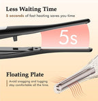 Small Flat Irons for Short Hair, 3/10" Thin Flat Iron for Short Hair, Pixie Cut and Bangs, Negative Ions Small Hair Straightener for Edges with 10th Adjustable Temp. Auto Shut Off