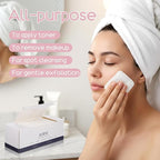 240 Count Large Cotton Pads, Makeup Remover Pads Square Disposable Cotton Soft Rounded Corners Lint-Free with Pressed Seam Design for Facial Cleansing Daily Skin Care