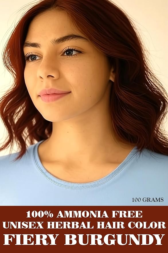 FUEL THE ARMY® 80% Natural Hair Dye 100 Grams (Fiery Burgundy)