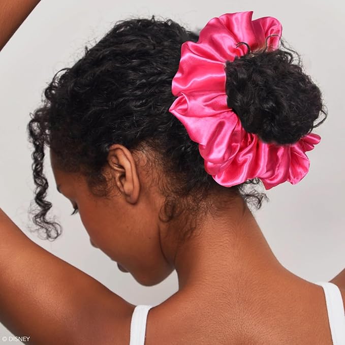 CEELGON Hot Pink Big Satin Scrunchie6.5 Inches Jumbo Scrunchies Silky Hair Ties Oversized Ponytail Holderfor Thick Curly Hair Extra Large Hair Accessories for Women (Hot Pink)