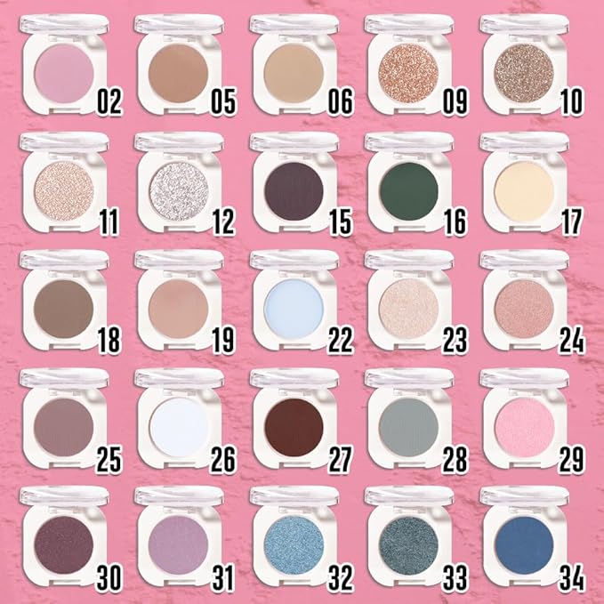 Light Pink Peach Single Matte Eyeshadow Makeup, Neutral Powde Eye Shadow for Women, Pink Eyeshadow Palette Pigmented Waterproof, sombras para ojos, Lightweight Blendable, Girls Christmas Gift