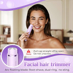 2025 New 2-in-1 Electric Bikini Trimmer for Women - Dual Head Electric Razor,Waterproof Painless Bikini Shaver, Pubic Hair Trimmer for Private Area & Body Hair, Purple