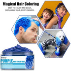 6 Colors Temporary Hair Color for Kids,Hair Wax Color for Halloween,Gifts for Teens,Girls,Boys,Gifts for Kids,Hair Color Spray Green Orange Pink Purple Red Blue Hair Dye Wax