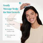 HEETA Scalp Massager 2 Pack for Hair Growth, Soft Silicone Bristles to Remove Dandruff and Relieve Itching, Scalp Scrubber for Hair Care Relax, Shampoo Brush for Wet Dry Use, New Grey & Beige