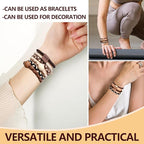 Womens hair ties,Boho Hair Ties 20pcs,anti breakage hair bands,ponytail holders,no damage for thick and thin hair,elastics hairtyes hair tie bracelets for Mother's Day,Valentine's Day,Christmas gifts