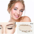 MEICOLY Off White Single Eyeshadow with Mirror,Beige Matte Eye Shadow for Halloween Makeup,Pressed Powder Eyeshadow,Matte Shade Eyelid Color Eye Makeup,High Pigment,Long Wear,Waterproof