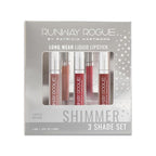 Runway Rogue Try Me x 3 Mini Long Wear Limited Edition Liquid Lipstick Set, Sunset Trio (‘Soft Light’, ‘Day Rate’, ‘Film Noir’)