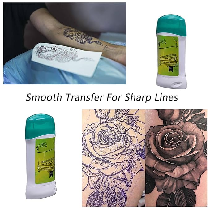 2PCS Tattoo Transfer Cream Stencil Gel,Safe Tattoo Transfer Gel Clear & Long-Lasting Tattoo Stencil Gel for Tattooing Artists and Beginner