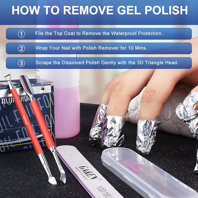 2PCS Metal Red Cuticle Pusher and Cutter Remover Salon Quality Stainless Steel Gel Nail Polish Peeler Scraper Durable Manicure and Pedicure Cleaner Tool For Fingernail and Toenail