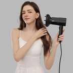 AINA Hair Dryer with Diffuser, Blow Dryer for Women | Advanced Ionic Technology, Ceramic Coating | Cold Shot Features Turbo Heat for Fast Drying and Shine 110V/ALCI (Vader Black)