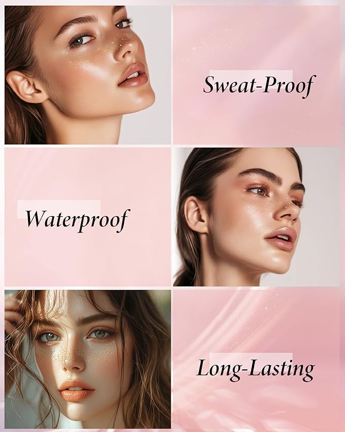 Face Glitter, Green Temporary Face Tattoos Stickers, Body Face Glitter for Women Girls, Country Concerts Singer Festival Rave Accessories (Green - 10 pcs)