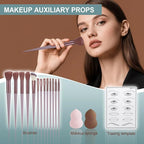 All in One Makeup Kit for Women Full Kit, Makeup Gift Set for Girls & Teen, Travel Makeup Set, Professional Makeup Kit Includes lash Clusters Kit Eyeshadow Lipstick Brow Pencil Eyeliner Brush Set