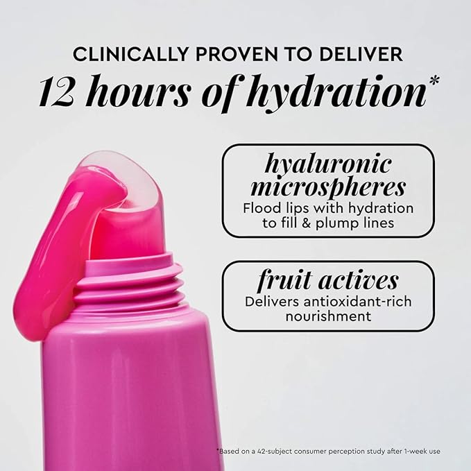 Glow Recipe Glass Balm Lip Treatment - 12Hr Hydrating Lip Balm & Moisturizer with Hyaluronic Acid to Smooth, Plump & Protect from Dryness, High Shine Finish - Dragonfruit Bingsoo (15 ml)