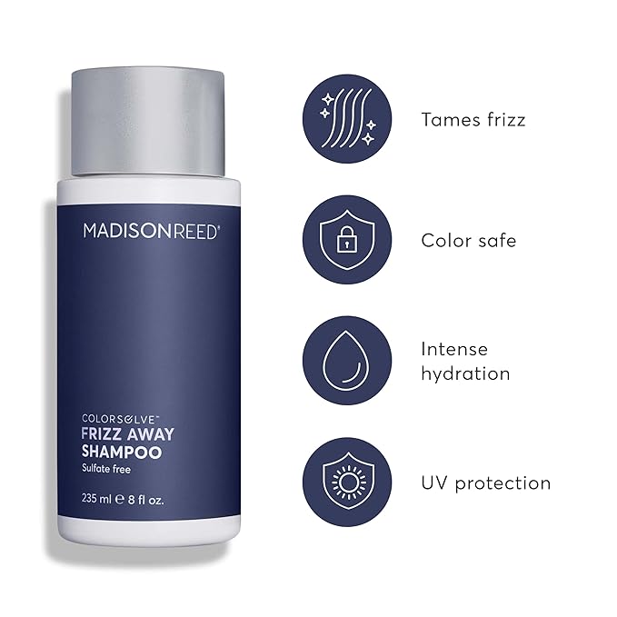 Madison Reed ColorSolve Frizz Control Shampoo – Smoothing, Humidity-Resistant Cleanser for Frizz-Prone Hair – Sulfate-Free, Color-Safe Formula, 8 oz