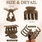 12Pcs Hair Clips for Women 1.8 Inch Small Claw Clips for Thin Hair Medium Hair Claw Clips for Thick Hair Accessories for Women Girls (Colorful)