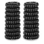 18 Pcs Women Ponytail Braid Hair Elastic No Crease Spiral Hair Ties, Girls Multi-color Waterproof Coil Hair Accessories (Small Hair Ties)