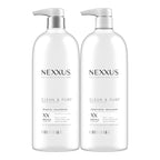Nexxus Clean and Pure Clarifying Shampoo and Conditioner 2-Pack With ProteinFusion, for Nourished Hair Paraben Free 33.8 oz