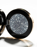 MAKE Beauty Multi-Chromatic Eye Shadow. Metal Reflecting Luminous Foil Finish Creamy, Buildable, Dimensional Long-wear, Crease-proof Powder Eyeshadow, Multichrome Shade - Spark, Navy Blue