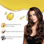 Batana Oil for Hair Growth, 100% Raw Natural from Honduras, Hair Growth Oil for Thicker, Longer Hair, Scalp, Dryness Dandruff, Eyelashes, Beard, Skin