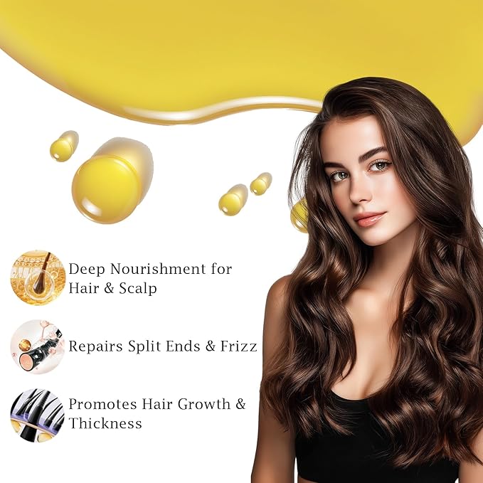 Batana Oil for Hair Growth, 100% Raw Natural from Honduras, Hair Growth Oil for Thicker, Longer Hair, Scalp, Dryness Dandruff, Eyelashes, Beard, Skin