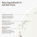 Jet Set Face Clear Self Tanner Spray for Men, Hyaluronic Acid, Hydrating Watermelon Extract, Mess & Streak Free, Anti Orange Tanning Water, 3.4 Fl Oz