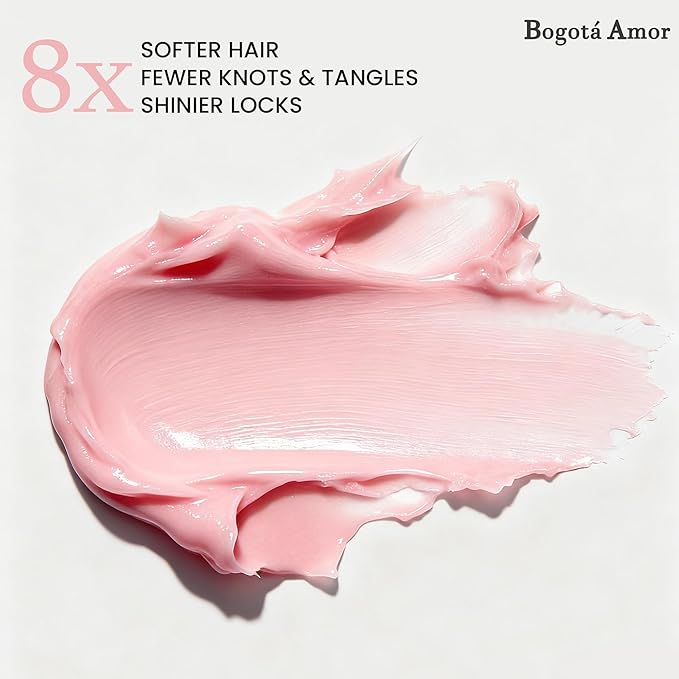 Dr.Healdy Bogota Amor Conditioner - Deep Color Safe Hair Care for Women, Batana Oil, Bonding Repair Dry Extremely Damaged Fine Curly Color Treated Hair Treatment for Men, 10.15 oz Pink - DHBAC