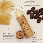 Bee Bella Lip Balm, Vanilla Bean, 3 Pack, Moisturizing Lip Care, 100% Natural, Original Organic Beeswax with Vitamin E, Handmade in USA