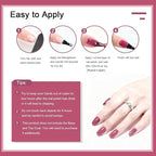 16.5ml Dark Pink Nail Polish Large Volume Quick Drying Nail Polish, Fast Drying and Long Lasting Color Nail Art DIY Home Manicure Gift for Women