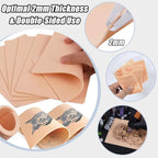 2MM Tattoo Practice Skin with Transfer Papers Kit - YONGDA 20pcs Double-Sided Realistic Fake Skin with 20 Thermal Stencil Papers for Tattoo Training, Beginner & Professional Use