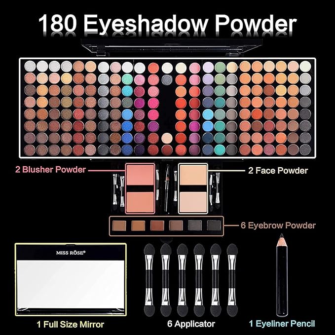 190 Colors Cosmetic Make up Piano