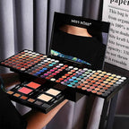 190 Colors Makeup Pallet,Professional Makeup Kit for Women Full Kit,All in One Makeup Sets for Women&Beginner,include Eyeshadow,Lipstick,Compact Powder,Eyeliner,Concealer(004-Black)