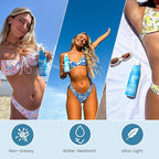 Florida Glow SPF 50 Sunscreen Spray - Hawaii 104 Reef Act & Florida Keys Compliant, Broad Spectrum, Water Resistant Sport Sun screen - Child Friendly PABA-Free & Oxybenzone Free (5.5 Fl Oz 1-Pack)